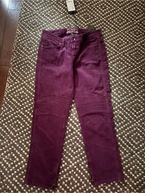 Closed Denim Women’s Plum Crop Corduroy Moto Biker Cords Jeans